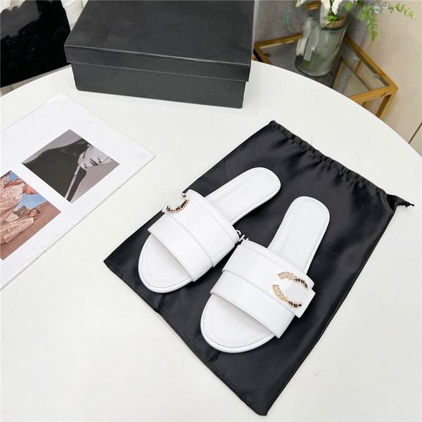 fashion slippers 2023 channel luxury design summer men's and women's flats thick soled leather rubber lettering logo casual cartoo, Black
fashion slippers 2023 channel luxury design summer men's and women's flats thick soled leather rubber lettering logo casual cartoo, Black