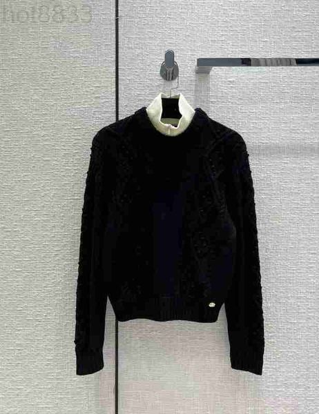 women's knits & tees designer 2022 autumn winter stand collar long sleeve rhinestone high end jacquard pullovers sweater t5x0, White 
women's knits & tees designer 2022 autumn winter stand collar long sleeve rhinestone high end jacquard pullovers sweater t5x0, White