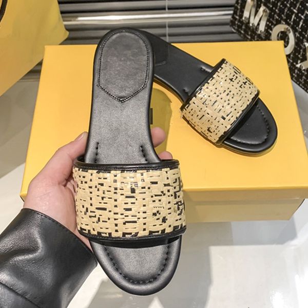 designer raffia woven slipper f sliders womens summer sandals beach slippers ladies flip flops loafers black white blue slides chaussures sh
designer raffia woven slipper f sliders womens summer sandals beach slippers ladies flip flops loafers black white blue slides chaussures sh
