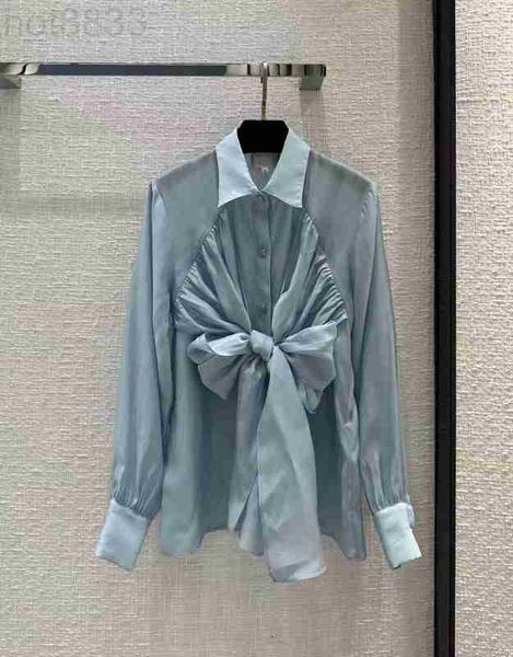 women's blouses & shirts designer milan runway 2023 new spring summer lapel neck long sleeve brand same style o9u5, White
women's blouses & shirts designer milan runway 2023 new spring summer lapel neck long sleeve brand same style o9u5, White