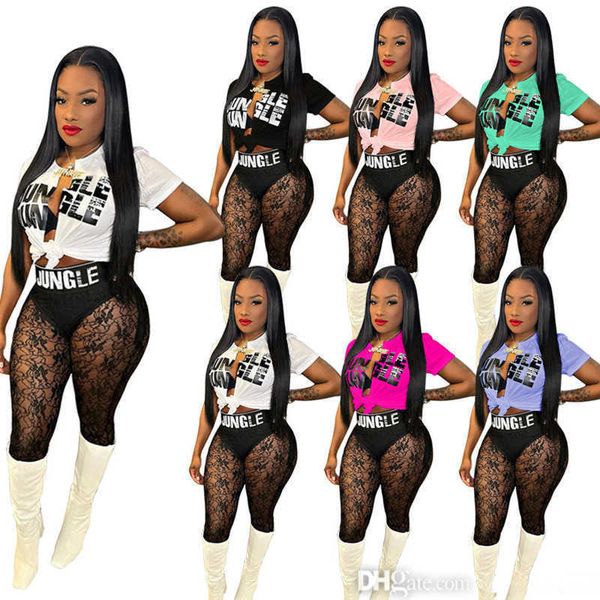 designer womens tracksuits two piece pants set irregular split letter printed tee shirt lace perspective sheer yoga pants outfits, Gray
designer womens tracksuits two piece pants set irregular split letter printed tee shirt lace perspective sheer yoga pants outfits, Gray