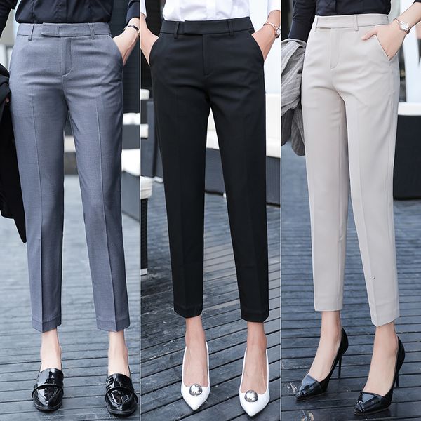 women's pants capris black gray suit pants woman high waist pants office ladie ashion formal work trousers female elegant casual straig, Black;white
women's pants capris black gray suit pants woman high waist pants office ladie ashion formal work trousers female elegant casual straig, Black;white