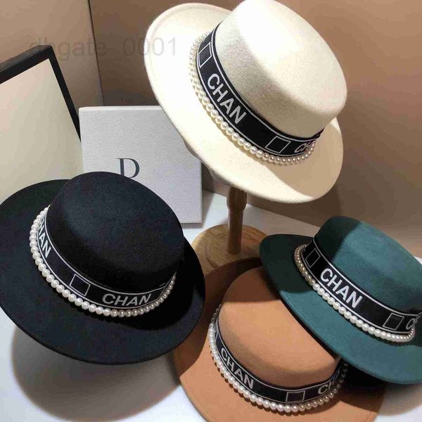 ball caps designer autumn and winter new australian wool hat small fragrance pearl solid color versatile wide brimmed flat uo59, Blue;gray
ball caps designer autumn and winter new australian wool hat small fragrance pearl solid color versatile wide brimmed flat uo59, Blue;gray