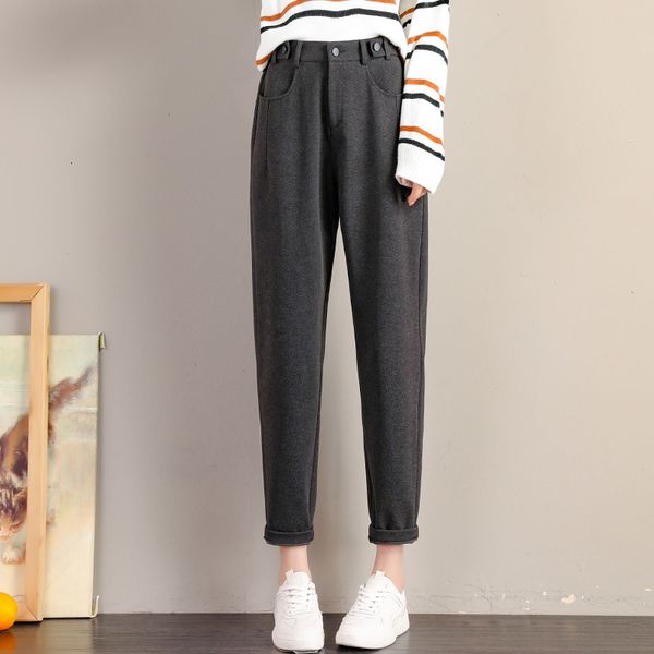 women's pants capris krcves lady autumn and winter korean fashion high waist loose casual tweed pants grandma harlan women's trous, Black;white
women's pants capris krcves lady autumn and winter korean fashion high waist loose casual tweed pants grandma harlan women's trous, Black;white