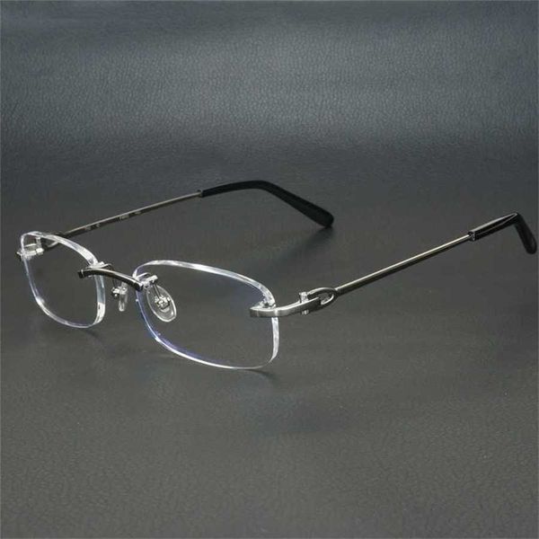 sunglasses metal square clear frames men women rimless glasses carter optical frame spectacles eyeglasses for computer 9011kajia 2023, White;black
sunglasses metal square clear frames men women rimless glasses carter optical frame spectacles eyeglasses for computer 9011kajia 2023, White;black