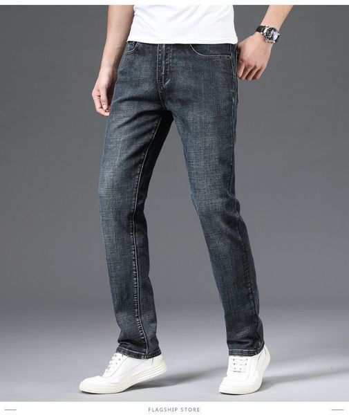 men's jeans spring autumn smart elastic business fashion straight regular stretch denim trousers men 2840 230309, Blue
men's jeans spring autumn smart elastic business fashion straight regular stretch denim trousers men 2840 230309, Blue