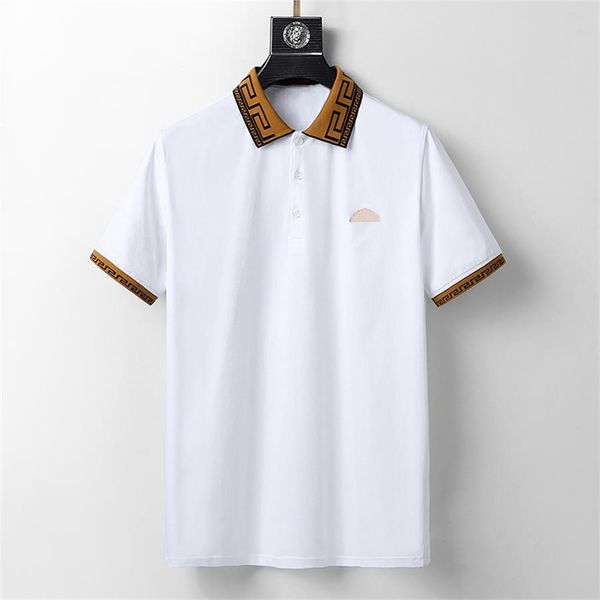 2023 business casual polo shirt tshirt men sleeve stripe slimmer manly society men's fashion checked color chooes2, White;black
2023 business casual polo shirt tshirt men sleeve stripe slimmer manly society men's fashion checked color chooes2, White;black