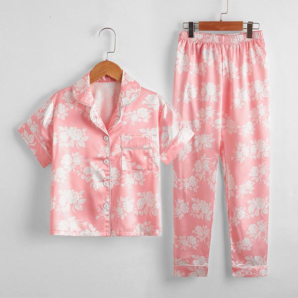 pajamas summer pajamas color ding lapel short sleeve suit loose imitation silk print girl's home clothes 230310, Blue;red
pajamas summer pajamas color ding lapel short sleeve suit loose imitation silk print girl's home clothes 230310, Blue;red