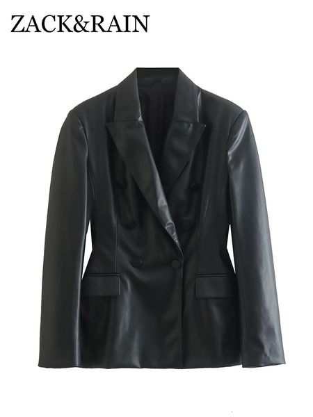 women's jackets zack rain women black faux leather double breasted suit jacket fallwinter ladies commute blazer retro female chic outwe, Black;brown
women's jackets zack rain women black faux leather double breasted suit jacket fallwinter ladies commute blazer retro female chic outwe, Black;brown