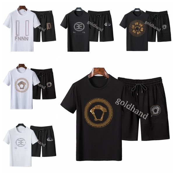 designer summer man t shirt shorts women casual loose diamond glitter tees fitness breathable tracksuits, White;black
designer summer man t shirt shorts women casual loose diamond glitter tees fitness breathable tracksuits, White;black