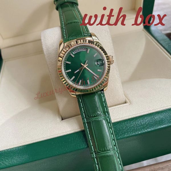 mens womens luxury watch 36mm automatic movement double calendar 904l stainless steel leather strap rose gold bracelet sapphire glass waterp, Slivery;brown
mens womens luxury watch 36mm automatic movement double calendar 904l stainless steel leather strap rose gold bracelet sapphire glass waterp, Slivery;brown