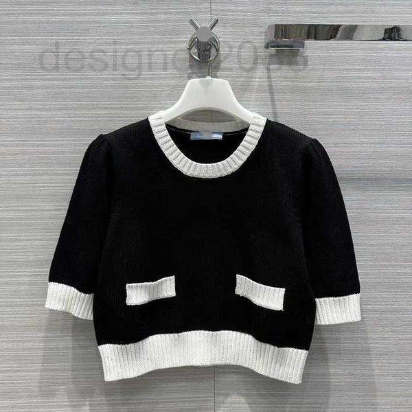 women's knits & tees designer 2023 spring summer o neck short sleeve high end jacquard pullovers sweater icvd, White
women's knits & tees designer 2023 spring summer o neck short sleeve high end jacquard pullovers sweater icvd, White
