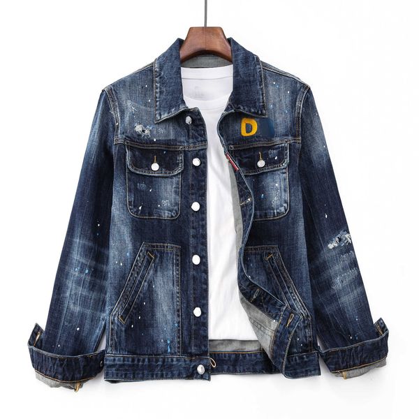 men's jackets 2023 autumn and winter style broken hole washed tight male god personalized nightclub fashion letter d2 denim jacket man, Black;brown
men's jackets 2023 autumn and winter style broken hole washed tight male god personalized nightclub fashion letter d2 denim jacket man, Black;brown