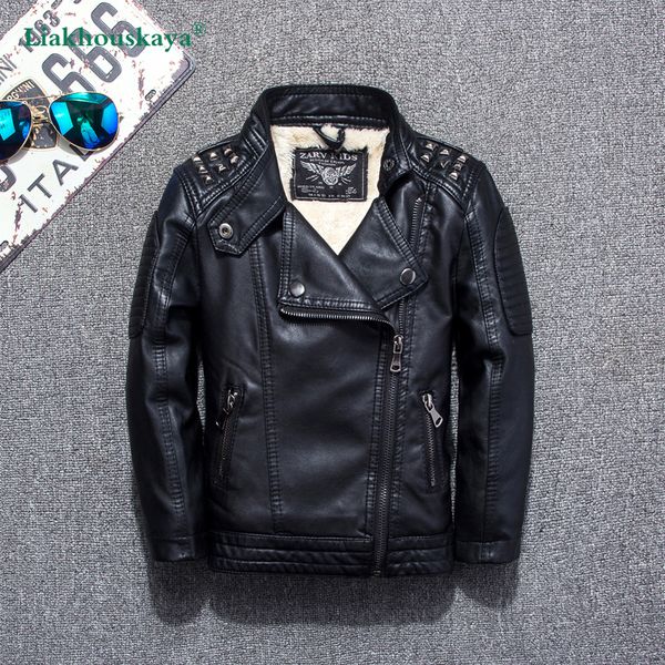 jackets winter children genuine pu leather zipper boy's rivets fashion kids spring clothes solid outerwear coats 216y 230310, Blue;gray
jackets winter children genuine pu leather zipper boy's rivets fashion kids spring clothes solid outerwear coats 216y 230310, Blue;gray