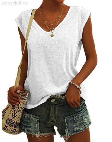 women's t-shirt t-shirt women summer sleeveless solid color vest ladies casual v-neck camisole solid color loose tank shirts female, White
women's t-shirt t-shirt women summer sleeveless solid color vest ladies casual v-neck camisole solid color loose tank shirts female, White