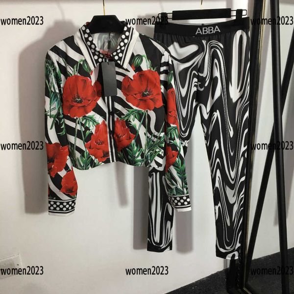 tracksuits women sportswear lady casual outfit 2pcs red flower lapel shirt and letter-printed trousers summer size s-l new arrivals mar06, Gray
tracksuits women sportswear lady casual outfit 2pcs red flower lapel shirt and letter-printed trousers summer size s-l new arrivals mar06, Gray