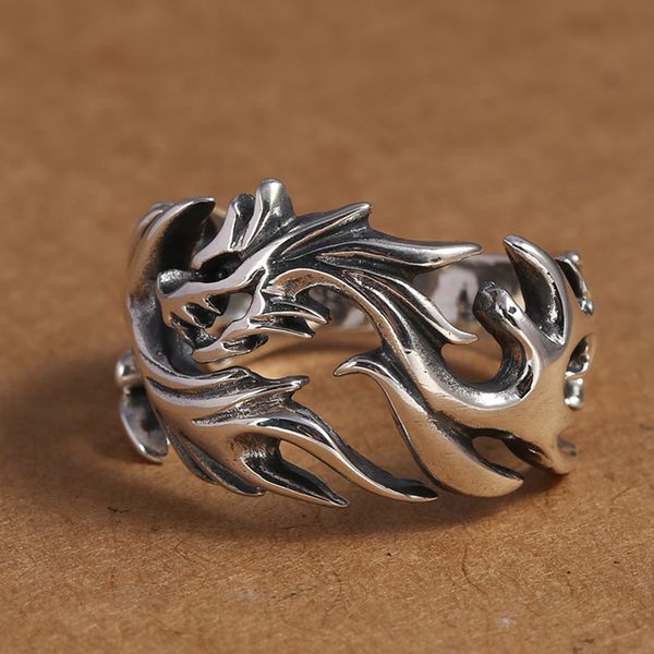10pcs retro domineering flame dragon ring opening adjustable for men's hip hop rock finger ring punk gift, Silver
10pcs retro domineering flame dragon ring opening adjustable for men's hip hop rock finger ring punk gift, Silver