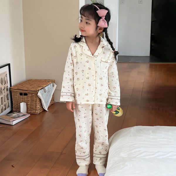 pajamas girls cotton pajama sets floral print shirt collar single breasted cardigan pants pj set 3-12y pyjamas spring summer sleep wear 2303, Blue;red
pajamas girls cotton pajama sets floral print shirt collar single breasted cardigan pants pj set 3-12y pyjamas spring summer sleep wear 2303, Blue;red