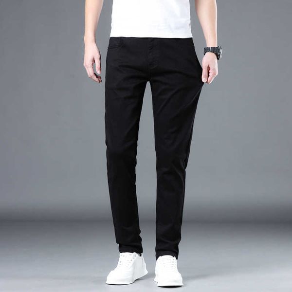men's jeans 2023 summer mid-high waist fitted straight thin black youth vitality comfortable cotton elastic lightweight pants y2303, Blue
men's jeans 2023 summer mid-high waist fitted straight thin black youth vitality comfortable cotton elastic lightweight pants y2303, Blue