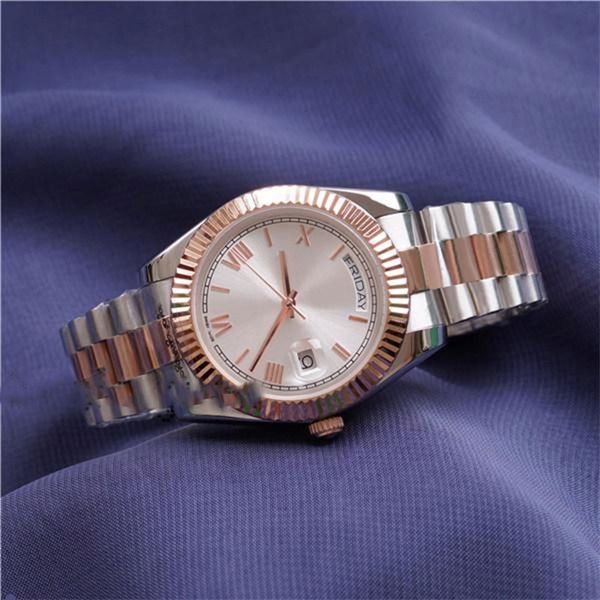 mens watch womens watches classic 36 41mm automatic movement double calendar 904l stainless steel rose gold bracelet sapphire glass luminous, Slivery;brown
mens watch womens watches classic 36 41mm automatic movement double calendar 904l stainless steel rose gold bracelet sapphire glass luminous, Slivery;brown