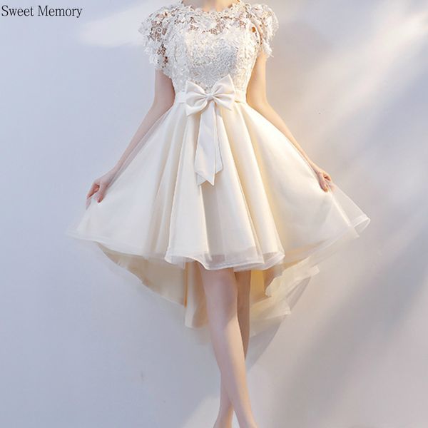 party dresses bridesmaid robe sweet memory champagne white red black prom dresses with bow lace short sleeve women dress female vestidos 230, White;black
party dresses bridesmaid robe sweet memory champagne white red black prom dresses with bow lace short sleeve women dress female vestidos 230, White;black