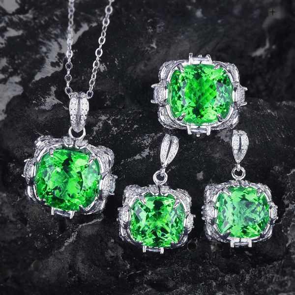 handmade lab emerald diamond jewelry set 925 sterling silver engagement wedding rings earrings necklace for women promise gift, Slivery;golden
handmade lab emerald diamond jewelry set 925 sterling silver engagement wedding rings earrings necklace for women promise gift, Slivery;golden
