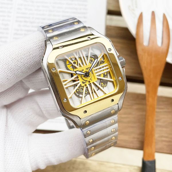 hollow mens watch quartz movement watches sapphire 39*47.5mm fashion business wristwatches double folding clasp montre de luxe, Slivery;brown
hollow mens watch quartz movement watches sapphire 39*47.5mm fashion business wristwatches double folding clasp montre de luxe, Slivery;brown