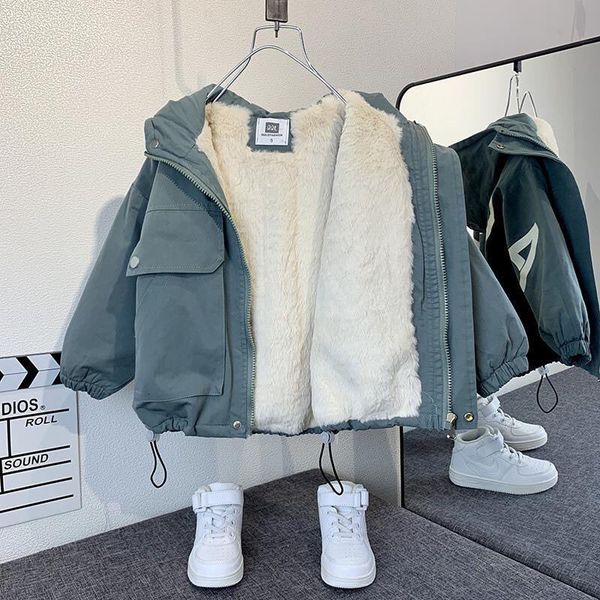 jackets boys coat jacket outwear cotton cool thicken plus velvet winter autumn school gift overcoat children's clothes 230310, Blue;gray
jackets boys coat jacket outwear cotton cool thicken plus velvet winter autumn school gift overcoat children's clothes 230310, Blue;gray