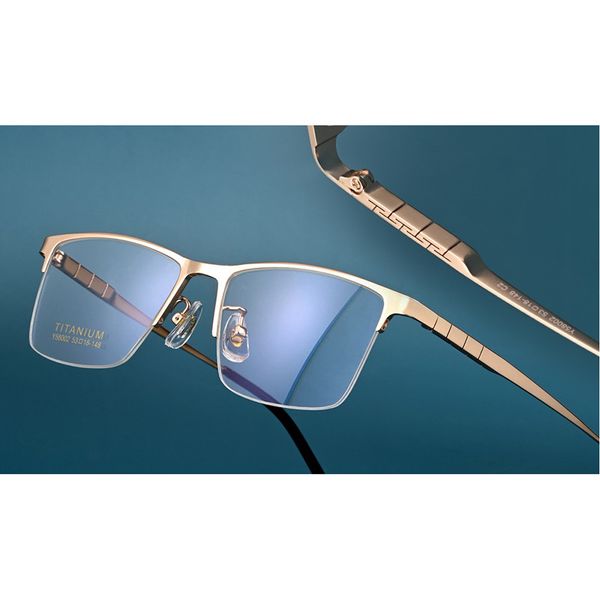 high-end pure titanium ultra light fashion business glasses titanium plate piano leg myopia presbyopic semi-rimless glasses frame steady, Silver
high-end pure titanium ultra light fashion business glasses titanium plate piano leg myopia presbyopic semi-rimless glasses frame steady, Silver