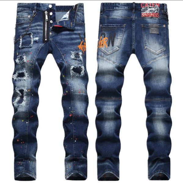 men's jeans designer jean pants mens denim fashion holes trouser us size hip hop distressed zipper trousers for male sell gzhshx085, Blue
men's jeans designer jean pants mens denim fashion holes trouser us size hip hop distressed zipper trousers for male sell gzhshx085, Blue