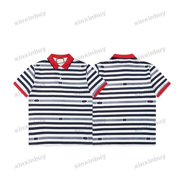 xinxinbuy men designer tee t shirt 23ss stripe letter collar jacquard short sleeve cotton women black white blue red xs-xl, Black;brown
xinxinbuy men designer tee t shirt 23ss stripe letter collar jacquard short sleeve cotton women black white blue red xs-xl, Black;brown