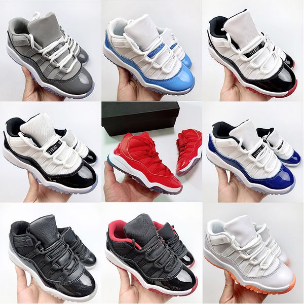 2023 retro kids shoes 11 boys low basketball jumpman 11s shoe children black sneaker chicago designer military grey trainers baby kid youth, White;red
2023 retro kids shoes 11 boys low basketball jumpman 11s shoe children black sneaker chicago designer military grey trainers baby kid youth, White;red