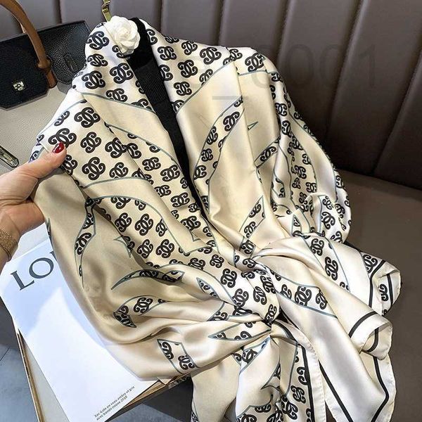 shawls designer high-grade silk large scarf spring and autumn light luxury gift beach towel shawl 5fgd, Blue;gray
shawls designer high-grade silk large scarf spring and autumn light luxury gift beach towel shawl 5fgd, Blue;gray