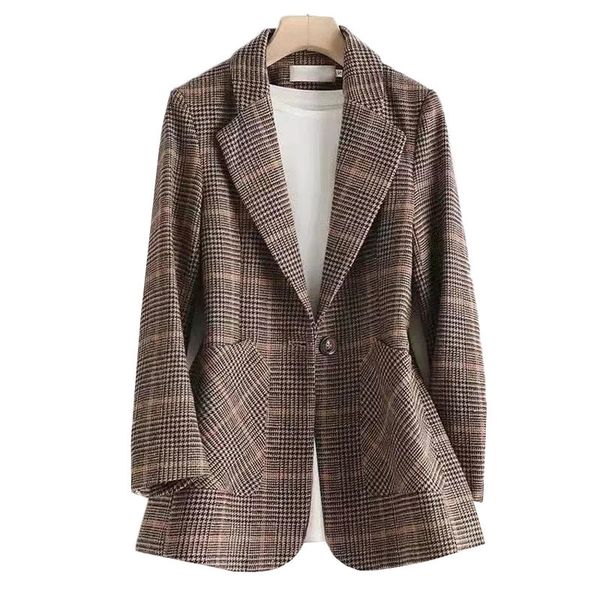 women's suits blazers fashion business plaid suits women work office ladies blazers long sleeve spring autumn blazer korean female oute, White;black
women's suits blazers fashion business plaid suits women work office ladies blazers long sleeve spring autumn blazer korean female oute, White;black