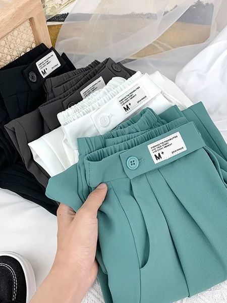 women's pants capris jmprs casual women ankle-length pants autumn stretch high waist harem fashion solid letter loose female thin pant, Black;white
women's pants capris jmprs casual women ankle-length pants autumn stretch high waist harem fashion solid letter loose female thin pant, Black;white