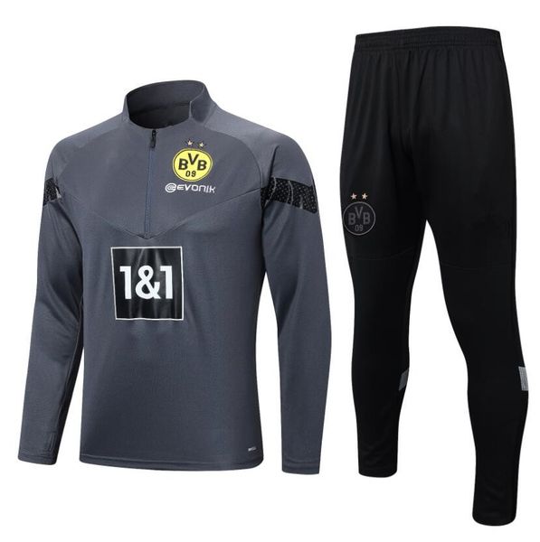 2023 new dortmund soccer jerseys tracksuit kits 23 24 men and kids football training suit survetement uniform chandal boys v1sb, Gray
2023 new dortmund soccer jerseys tracksuit kits 23 24 men and kids football training suit survetement uniform chandal boys v1sb, Gray