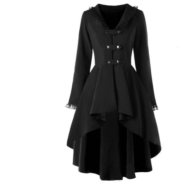 women's jackets asymmetrical lace patchwork bandage trench gothic vintage midlong coat women black belt cloak windbreaker female abrigo, Black;brown
women's jackets asymmetrical lace patchwork bandage trench gothic vintage midlong coat women black belt cloak windbreaker female abrigo, Black;brown