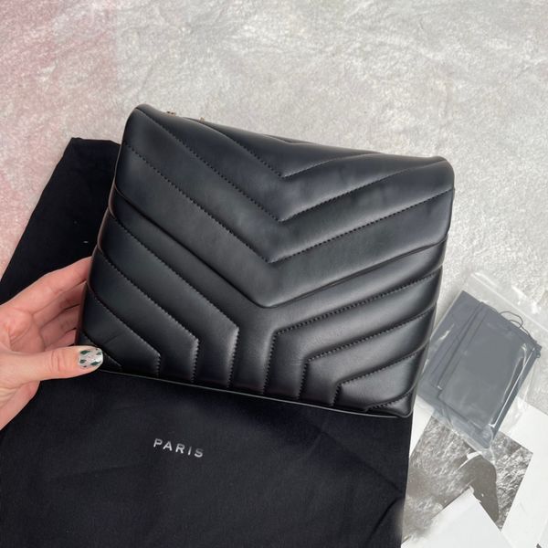 7a designer bag loulou cloud handbags black cowhide stripes messenger women totes 3 color logo
7a designer bag loulou cloud handbags black cowhide stripes messenger women totes 3 color logo