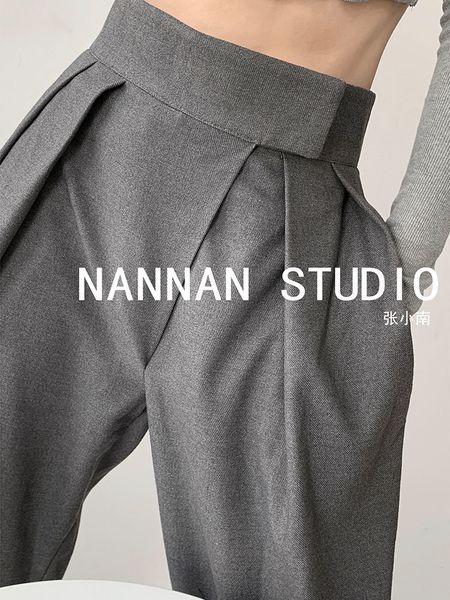 women s pants s pleated high waist women solid color autumn winter vintage trousers loose wide leg joggers simple style 230309, Black;white
women s pants s pleated high waist women solid color autumn winter vintage trousers loose wide leg joggers simple style 230309, Black;white