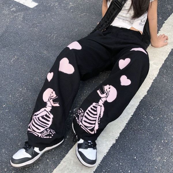 women's pants capris emo women pants grunge gothic pants streetwear skull heart trousers alt femme pantalon y2k egirl vintage joggers e, Black;white
women's pants capris emo women pants grunge gothic pants streetwear skull heart trousers alt femme pantalon y2k egirl vintage joggers e, Black;white
