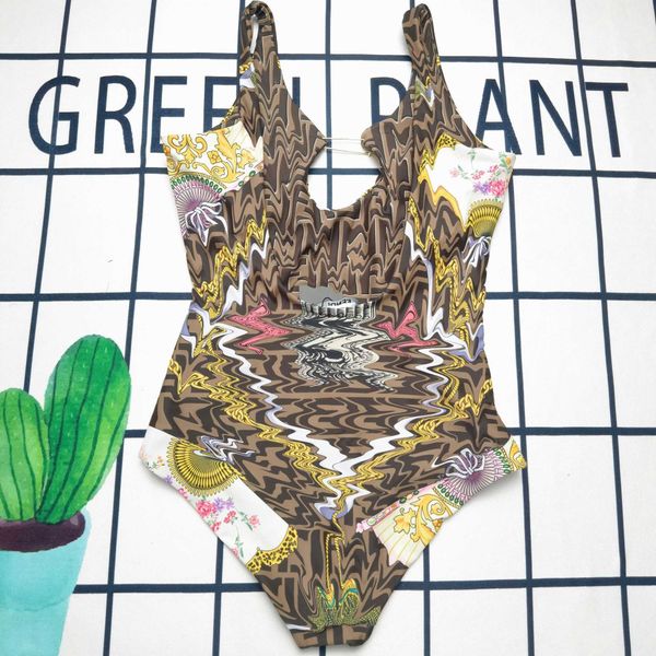 monokinis designer luxury beach bikinis brand onepiece f letter printing pin women's swimsuit, Black;gray 
monokinis designer luxury beach bikinis brand onepiece f letter printing pin women's swimsuit, Black;gray