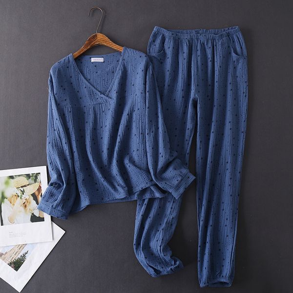 women's sleepwear japanese style spring and autumn women's 100% cotton crepe long-sleeved trousers pajamas comfortable home wear p, Black;red
women's sleepwear japanese style spring and autumn women's 100% cotton crepe long-sleeved trousers pajamas comfortable home wear p, Black;red