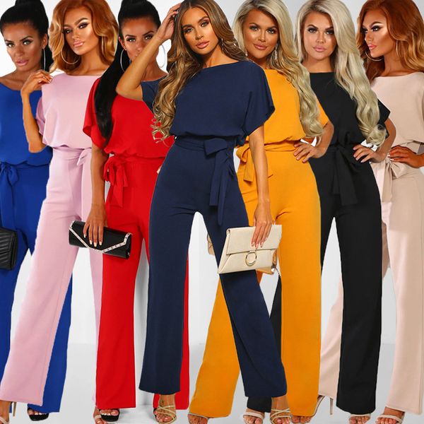 women summer jumpsuit 2023 short sleeve elegant jumpsuit long wide leg pants high waist casual bodysuit plus size overalls loose, Black;white
women summer jumpsuit 2023 short sleeve elegant jumpsuit long wide leg pants high waist casual bodysuit plus size overalls loose, Black;white