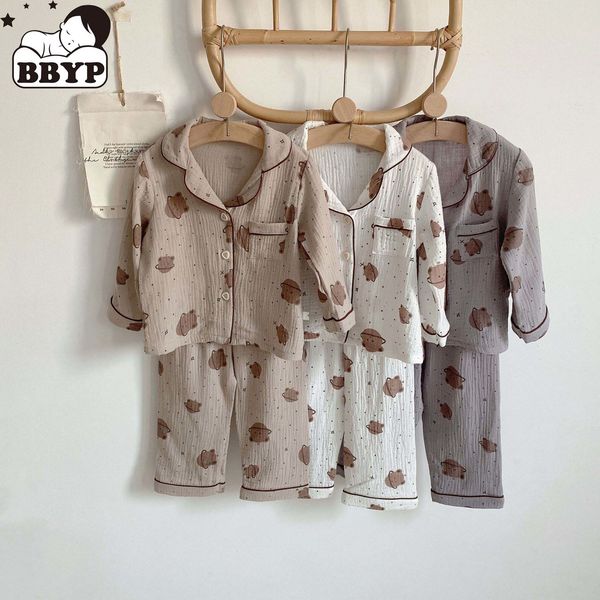pajamas 1-7y kids pajama sets baby boys grils sleepwear bear printed long sleeve lapel long pants children pajama nighwear 230310, Blue;red
pajamas 1-7y kids pajama sets baby boys grils sleepwear bear printed long sleeve lapel long pants children pajama nighwear 230310, Blue;red