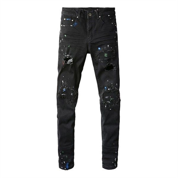 mens jeans for guys rip slim fit skinny man pants orange star patches wearing biker denim stretch cult stretch motorcycle trendy long straig, Blue
mens jeans for guys rip slim fit skinny man pants orange star patches wearing biker denim stretch cult stretch motorcycle trendy long straig, Blue