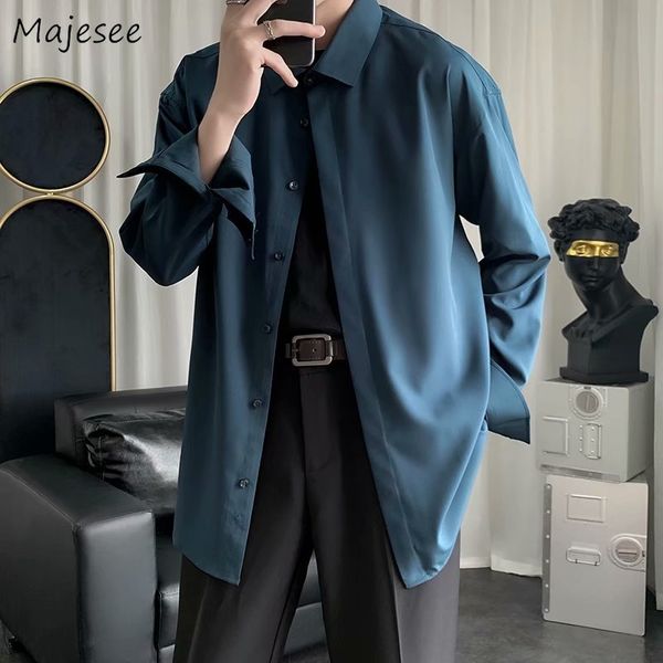 men s casual shirts men long sleeve solid simply teens handsome gentle fashion clothing all match personal japanese kpop streetwear cozy ins, White;black
men s casual shirts men long sleeve solid simply teens handsome gentle fashion clothing all match personal japanese kpop streetwear cozy ins, White;black