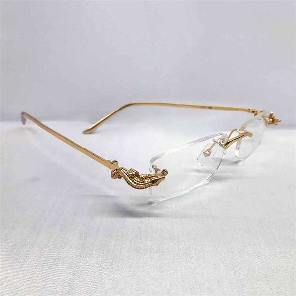 sunglasses luxury crocodile mens brand designer carter glasses woman sunglasses rimless optical frame prescriptionkajia 2023, White;black
sunglasses luxury crocodile mens brand designer carter glasses woman sunglasses rimless optical frame prescriptionkajia 2023, White;black