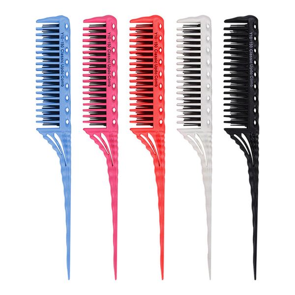 1pc professional hair combs tip tail comb barber hairdressing comb 3-row teeth detangling comb salon tools barber accessories, Brown
1pc professional hair combs tip tail comb barber hairdressing comb 3-row teeth detangling comb salon tools barber accessories, Brown