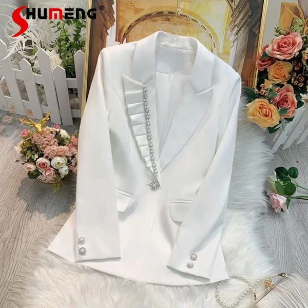 women's suits blazers temperament business office suit coat women heavy beads diamond blazer jacket female spring summer clothes 230310, White;black
women's suits blazers temperament business office suit coat women heavy beads diamond blazer jacket female spring summer clothes 230310, White;black