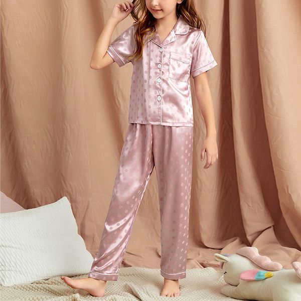 pajamas children's imitation silk pajamas summer children's clothes set ice silk cooling girls clothes home clothes 230310, Blue;red
pajamas children's imitation silk pajamas summer children's clothes set ice silk cooling girls clothes home clothes 230310, Blue;red